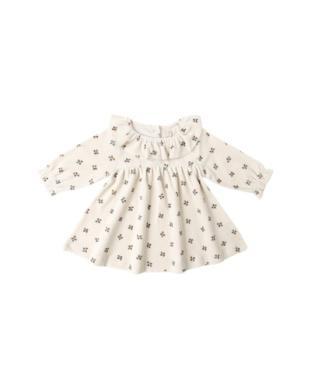 Holly Berry Velour Baby Dress