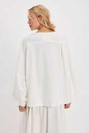 Total Eclipse Long Sleeve in Clean Ivory/White