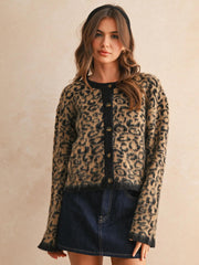 Make a Statement Leopard Cardi