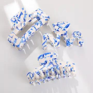 Coastal Blue Assorted Large Claw Clips