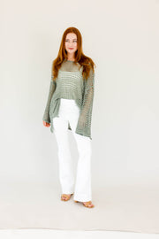 Beach Bash Cover Up Knit Green