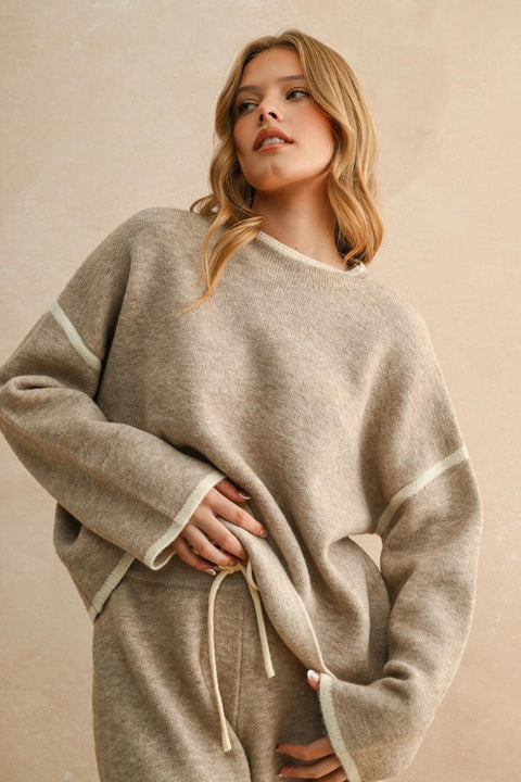 Cozy Combo Set Sweater Oatmeal
