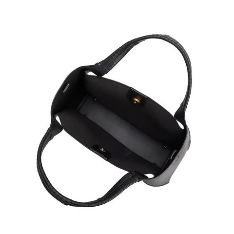 Megan Recycled Vegan Tote Bag in Black