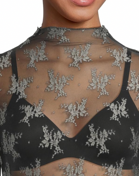 Two Tone Lady Lux Top - Thunderstorm