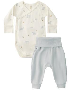Side Snap Bodysuit Pant Set - Bears