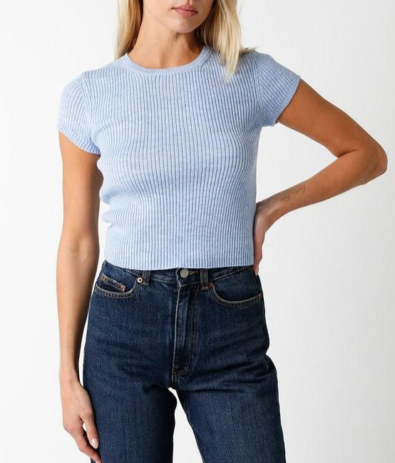 Reese Sweater Top Blue