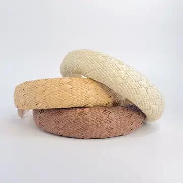 Woven Raffia Padded Headband
