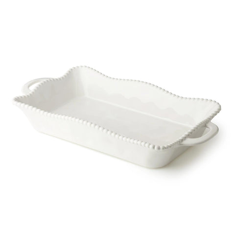 Perlette Cream Large Rectagular Baker 16in X 10.25in
