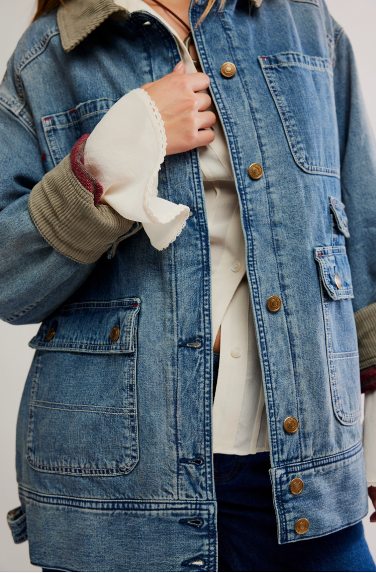 SWEET TALK DENIM BARN COAT