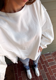 Total Eclipse Long Sleeve in Clean Ivory/White