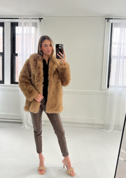 LOGAN FAUX FUR COAT