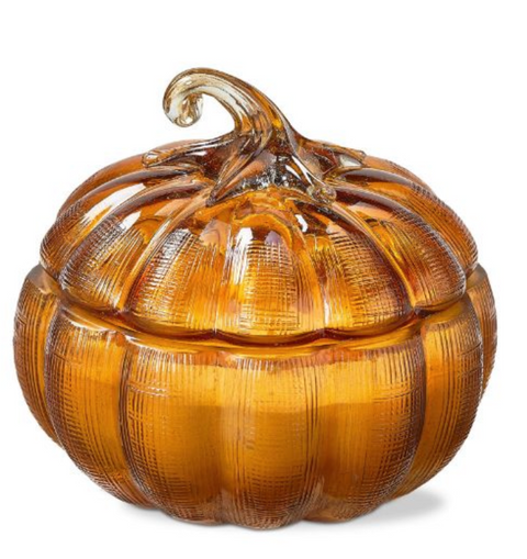Amber Pumpkin Candle Jar