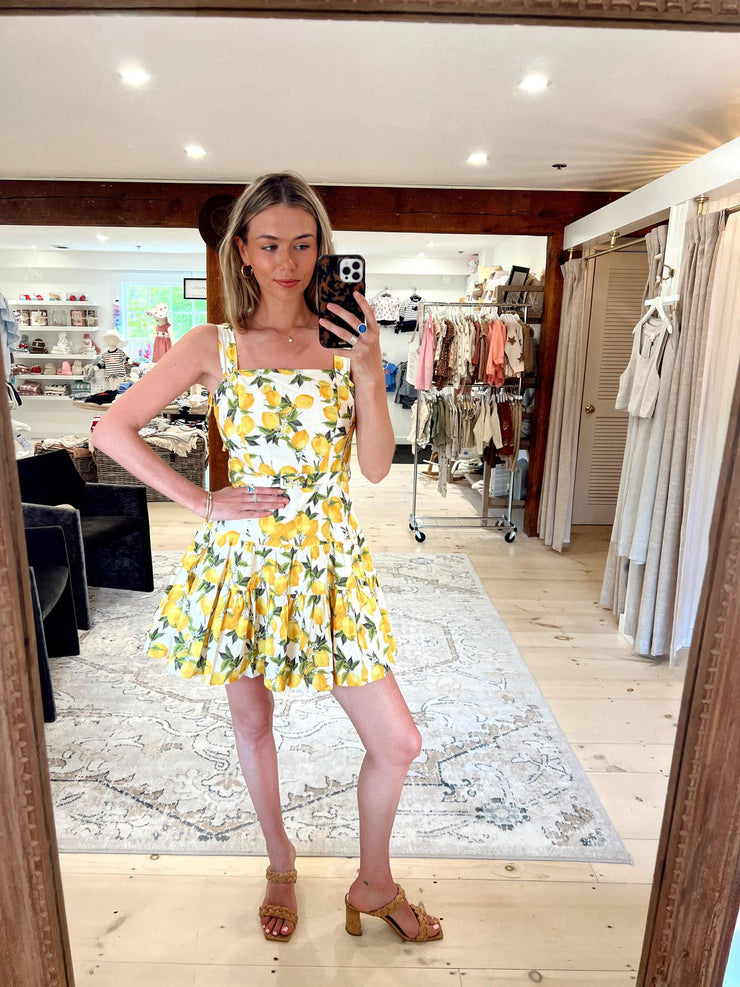Lemon Linens Mini Dress
