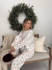 Alpine Tree Long Sleeve Top - White