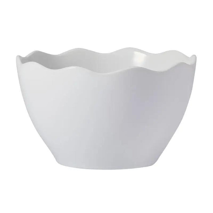 Everyday White Scallop Soup Bowl