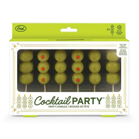 Cocktail Party Olive Candles - Set of 6