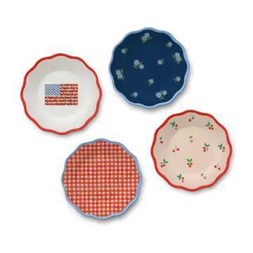 Americana Melamine Assorted Dessert Plates
