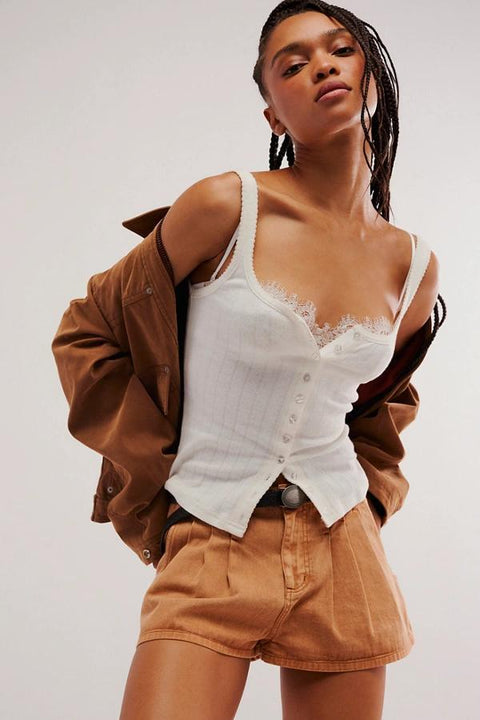 End Game Pointelle Tank - Sugar