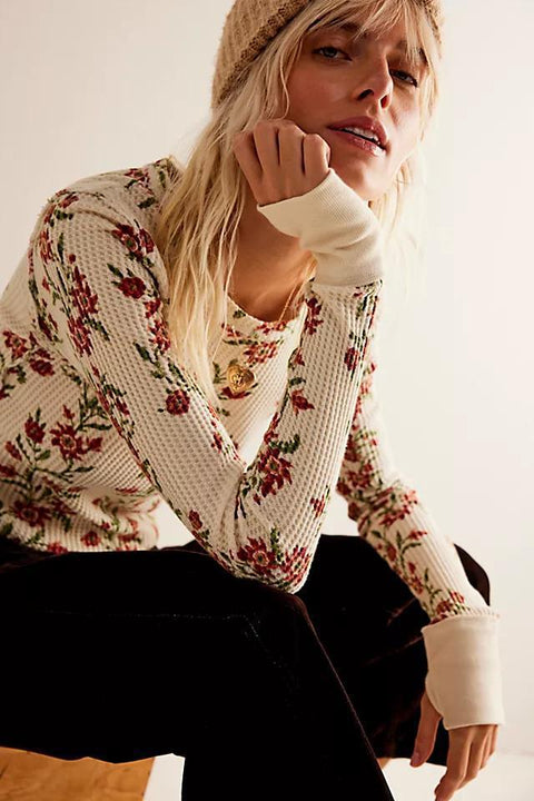 Pretty Little Thermal - Sand Floral