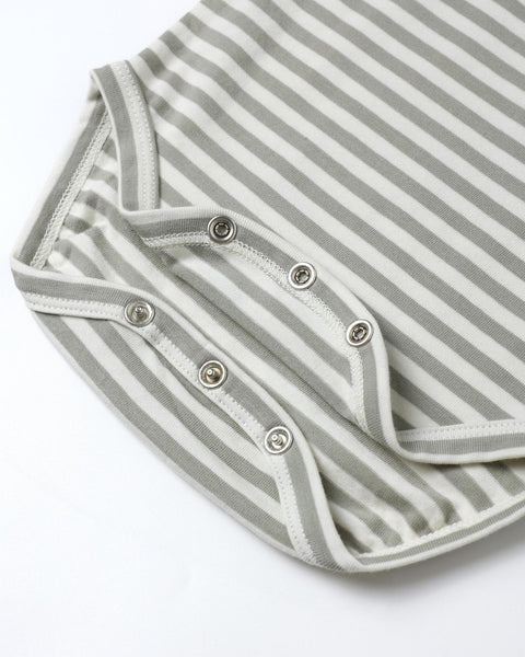 Quincy Mae Jersey Bodysuit 2 Pack - Fox Land/ Fern Stripe