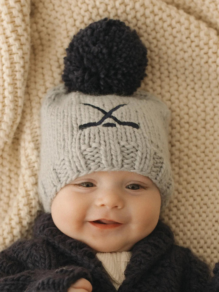 Hockey Beanie Hat Ice Grey Baby & Kids