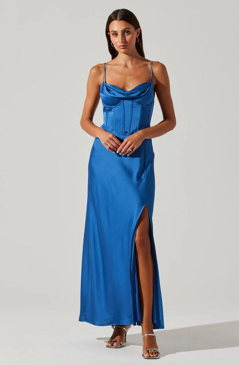 Cannes Dress - Denim Blue