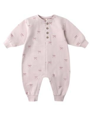 Relaxed Fleece Jumpsuit - Bows