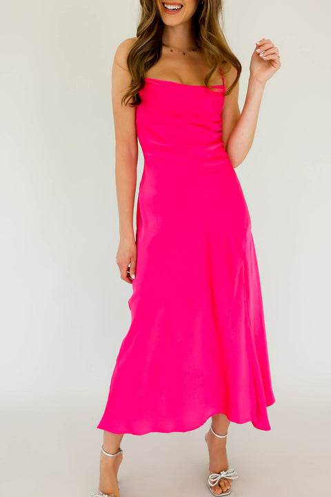 Gaia Dress Fuchsia