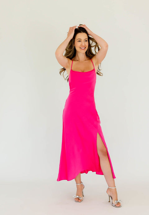 Gaia Dress Fuchsia