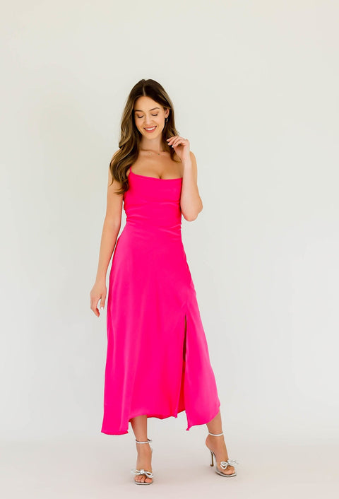 Gaia Dress Fuchsia
