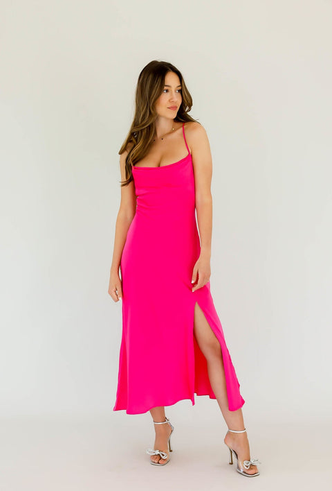 Gaia Dress Fuchsia