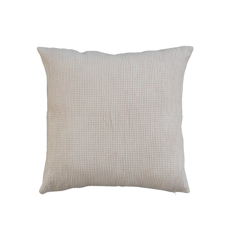 20" Square Linen & Cotton Blend Pillow