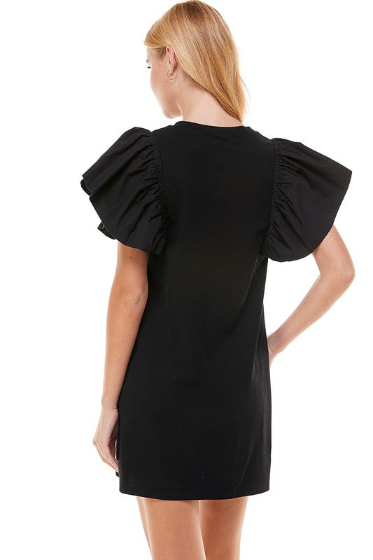 Aubrey Shirt Dress (black)