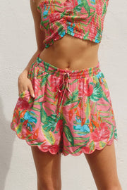Summer Daydream Scallop Shorts