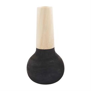 Skinny Neck Black Vase