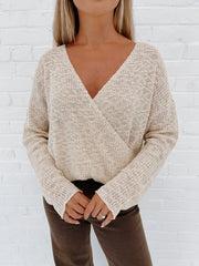 Crossover Sweater (beige)