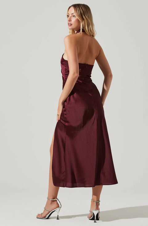 Marissa Dress - Deep Wine - ShopTheCue