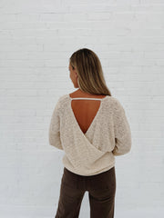 Crossover Sweater (beige)