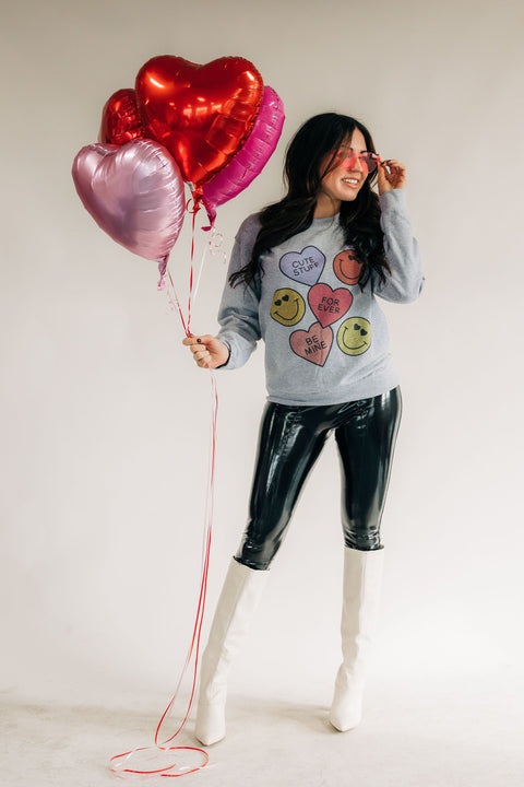 Sweethearts Sweatshirt - Heather Grey - ShopTheCue