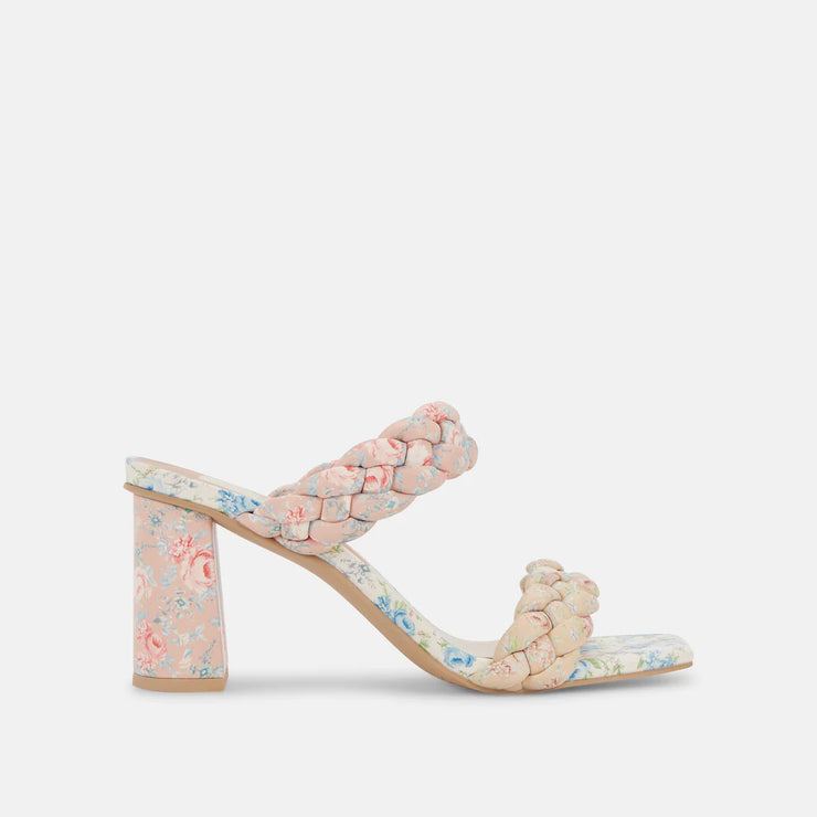 Paily Pink Floral Heels