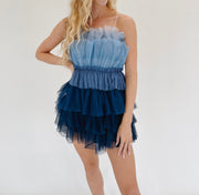 Back To Blue Tulle Mini