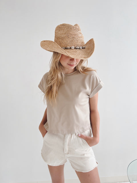 Going Downtown Tee White