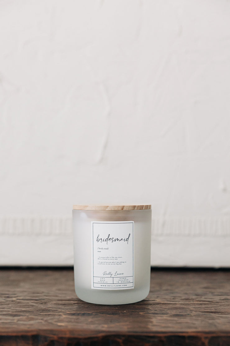 Bridesmaid Candle Label