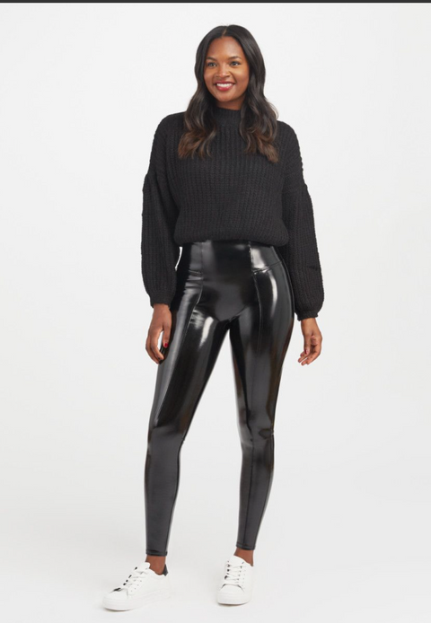 Spanx Faux Patent Leather Legging - ShopTheCue