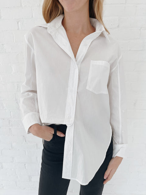A Staple Basic Button Down Top