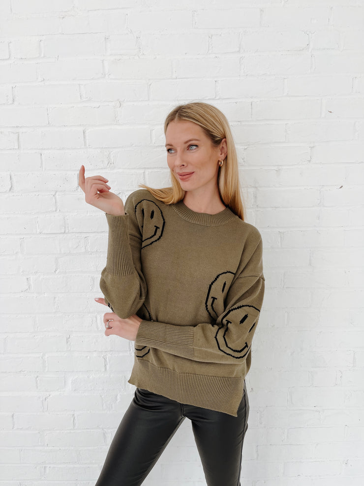 Good Vibes Sweater (olive)