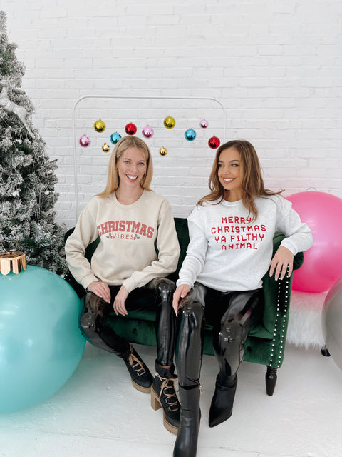 Christmas Vibes Sweatshirt - ShopTheCue