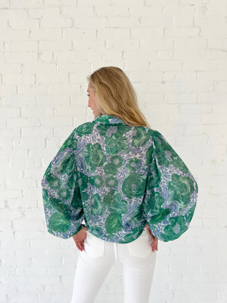Grass is Greener Blouse