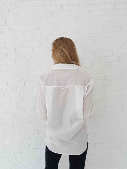 A Staple Basic Button Down Top