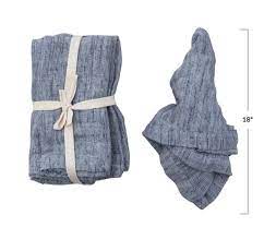 Square Woven Cotton & Linen Slub Napkins